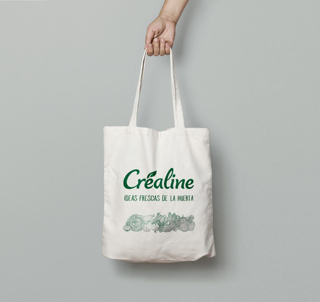 Diseño de bolsa promocional para Crealine