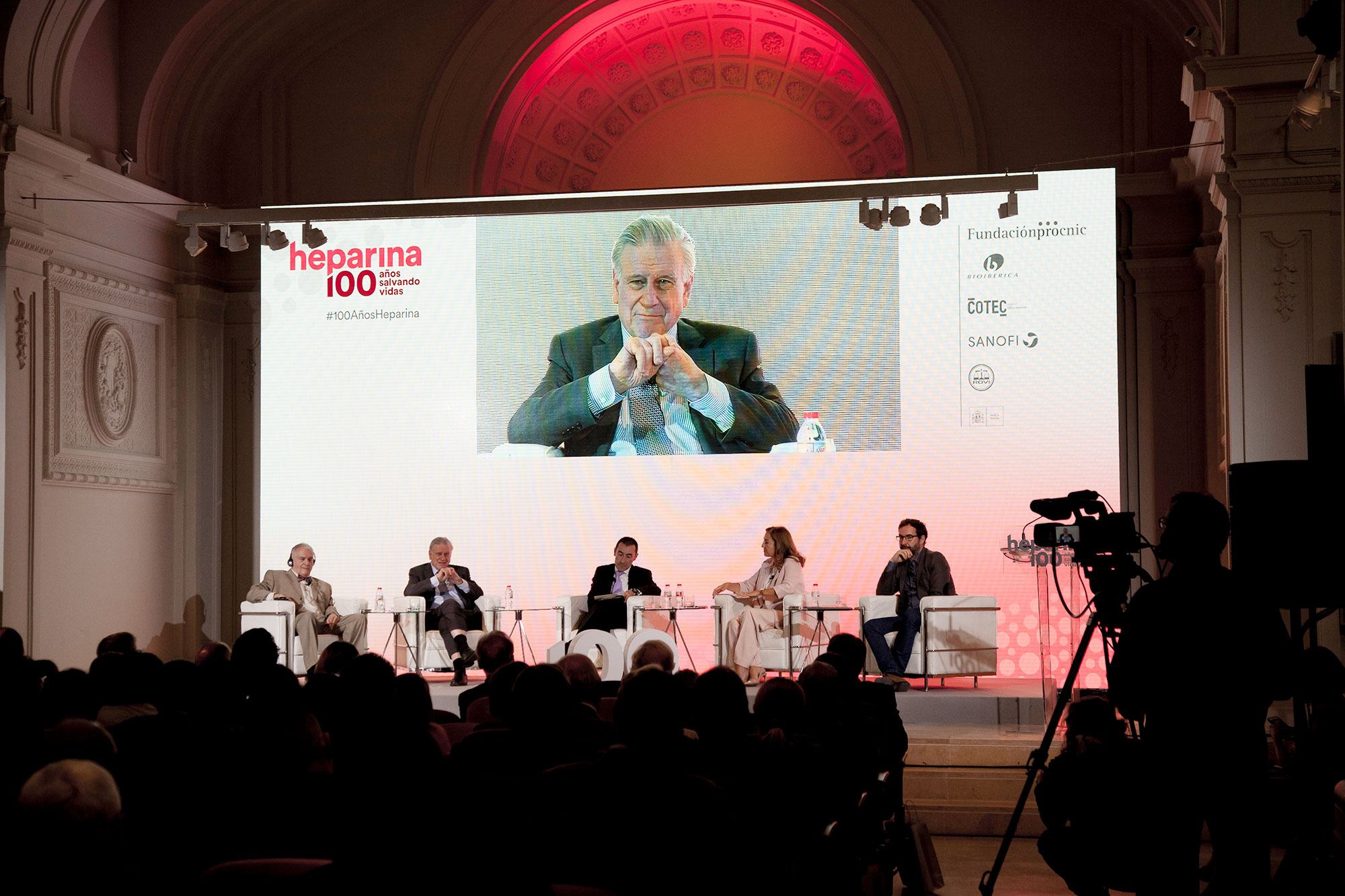 Puesta en escena del evento de Bioibérica sobre los 100 años de la heparina