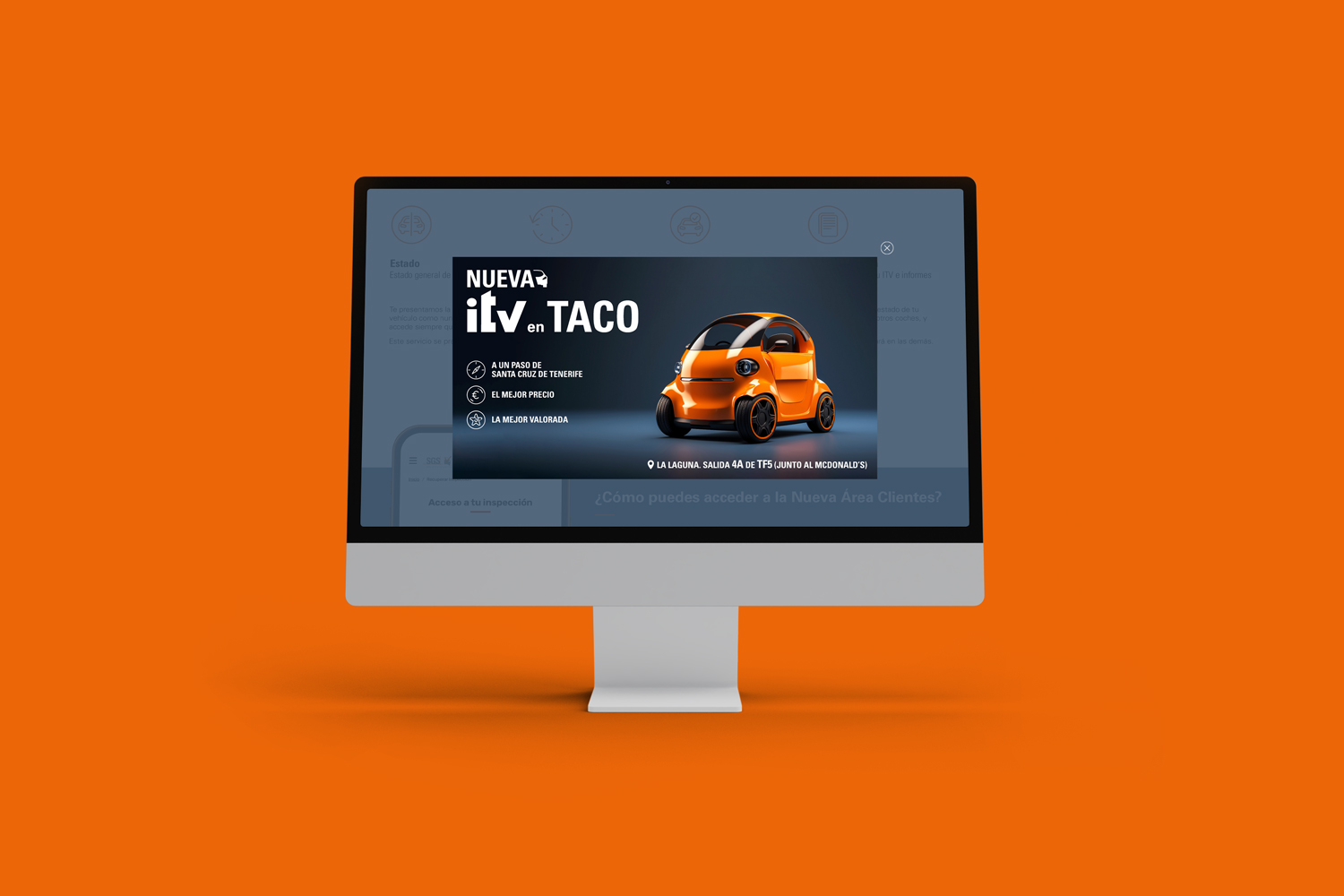 Diseño de Banner promocional Nueva ITV en Taco Canarias