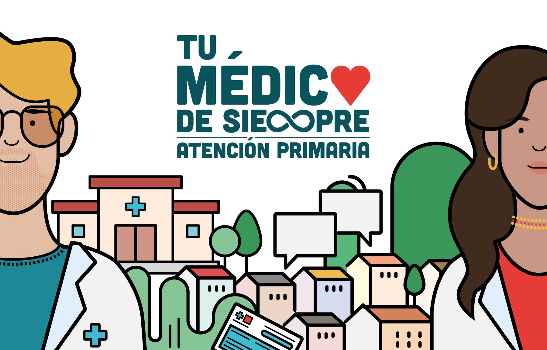 Ilustración trasera de la tarjeta de continuidad en la atención médica de Longimed